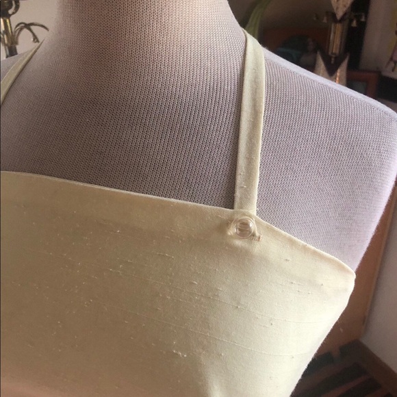 SOLD Vintage 1950s Style Dress Yellow Sundress S M - Picture 4 of 6